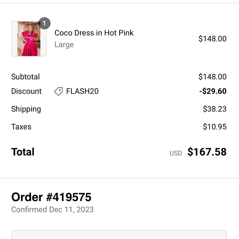 Coco dress hot pink